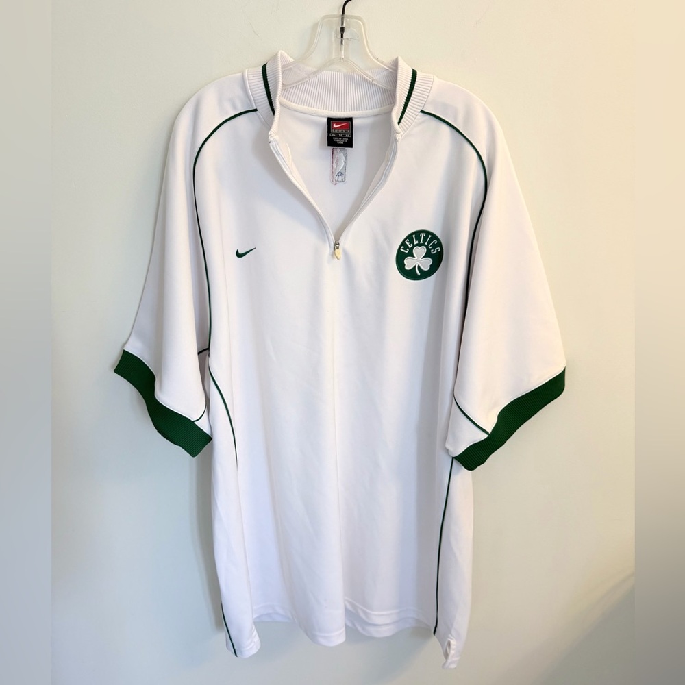 NBA Nike Boston Celtics White & Green Pullover Jersey